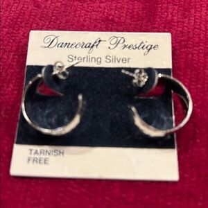 New Danecraft Prestige Sterling Silver Hoop Earrings